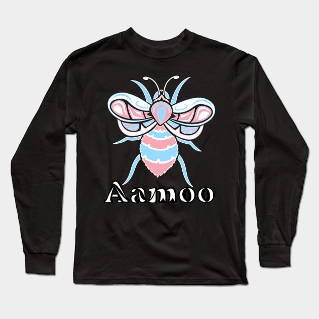 Transgender Aamoo (Bee) Long Sleeve T-Shirt by KendraHowland.Art.Scroll